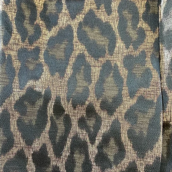 NWT Ann Taylor Bronze Metallic
Leopard Print Skirt Straight Day to
Night Size 4 - Picture 4 of 11